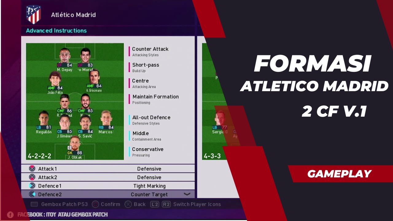 gameplay-formasi-2-cf-atletico-madrid-v-1-atm-terbaik-pes-ps-3