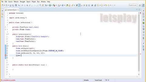 Video #53 - Java Swing Tutorial - JTextFeild Example #2