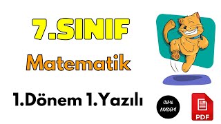 7. Sınıf Matematik 1. Dönem 1. Yazılı Soruları ve Cevapları Yeni 2021