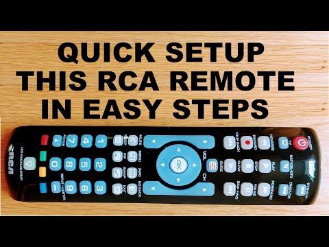 How to Program RCA Universal Remote CRCRN04BE with TV (No Codes Required)