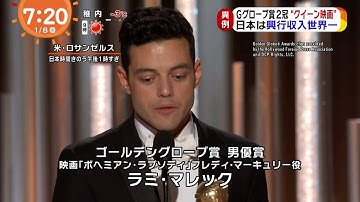 ゴールデングローブ賞２冠　クイーン映画「ボヘミアン・ラプソディー」