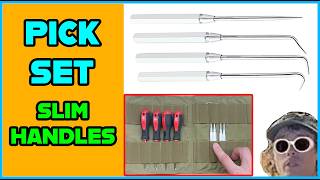 Hook & Pick Set With Slim Handles For Easier Storage and Organization