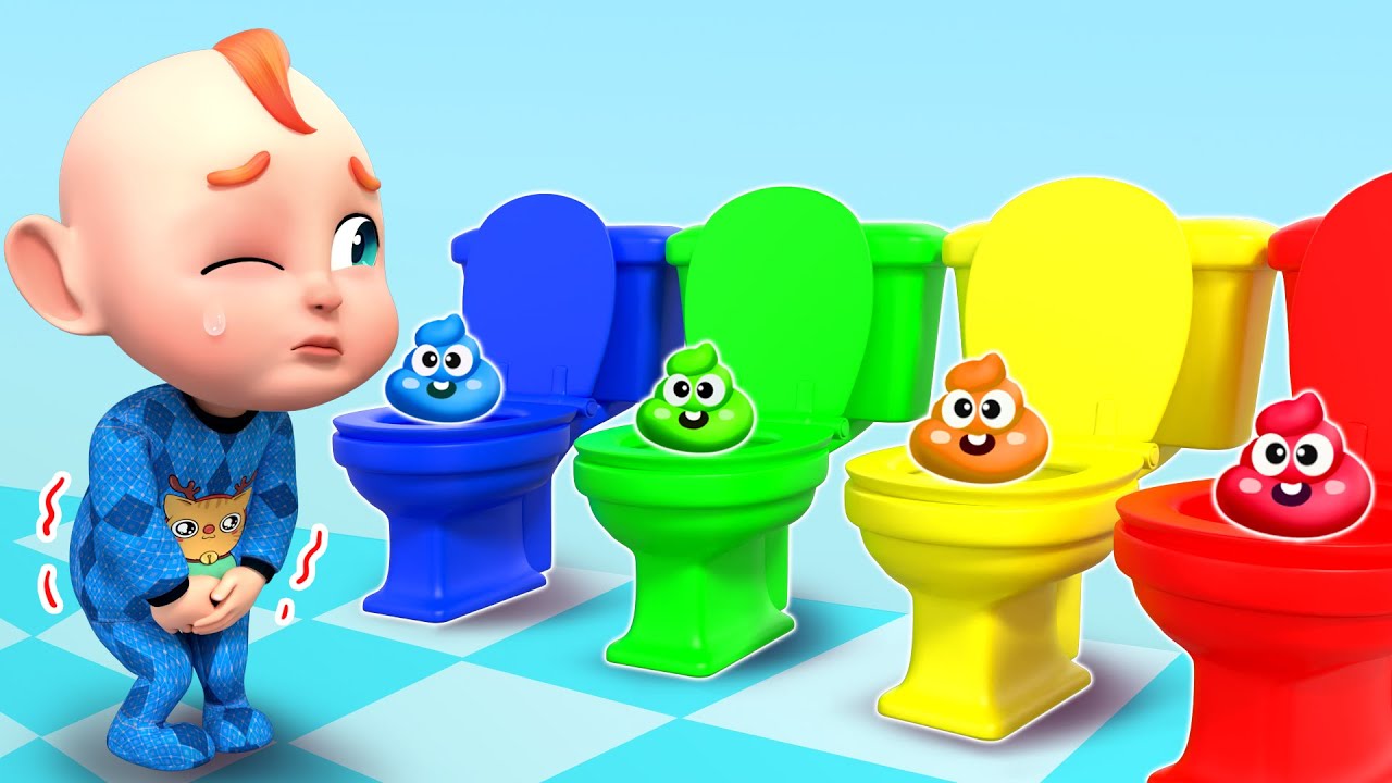 Belajar ke Toilet Sendiri 🚽 | Lagu Toilet Anak | Kebiasaan Baik | Bahasa Indonesia - Rosoo