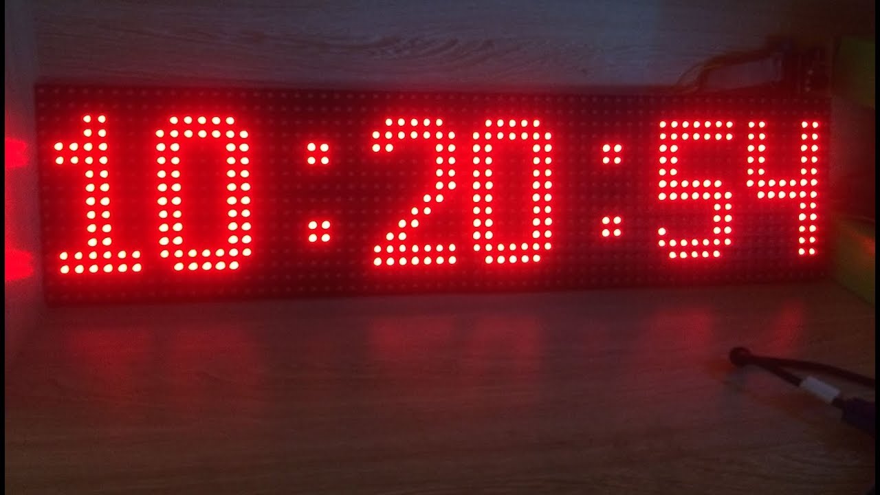 Hướng dẫn làm đồng hồ matrix Full chức năng từ module led P10 ...