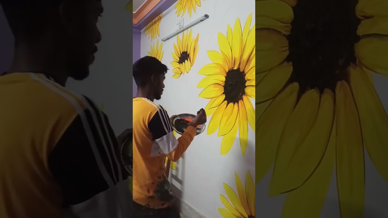 sunflower wall art.. 
