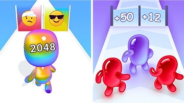 Man Runner 2048 VS Join Blob  Clash 3D🩵💚💛Android iOS Gaming Walkthrough | Max Gameplay BG4528