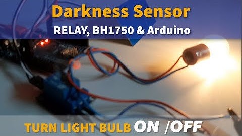 Darkness Sensor and Relay to Turn the 12V Light Bulb ON/OFF