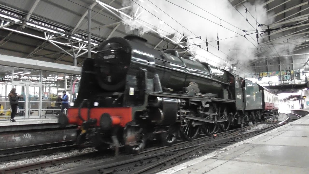 46100 Royal Scot | Crewe H.S. to NYMR | Leeds Station | 6th February 2024