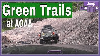 OffRoad on the Green Trails in my Jeep Wrangler at AOAA