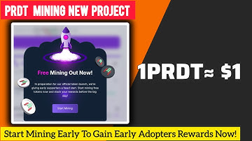 New Latest Airdrop | Free $PRDT Coin | Start Mining Now | Free PRDT Crypto Update News