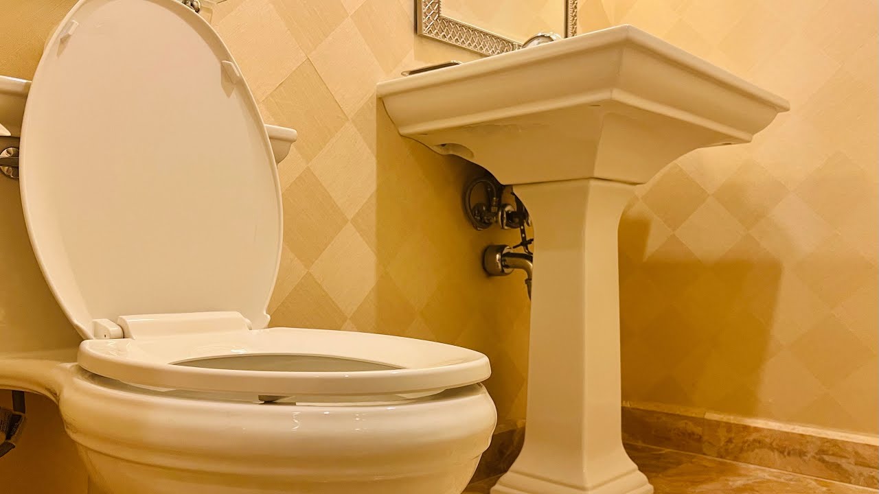 Kohler Cimarron Class 5 Toilet Flush Guest Bathroom, TRUMP Hotel, Las