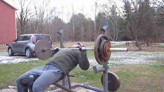 Incline Bench Press 195 Lbs - Last Set Of 5X5 With Pauses