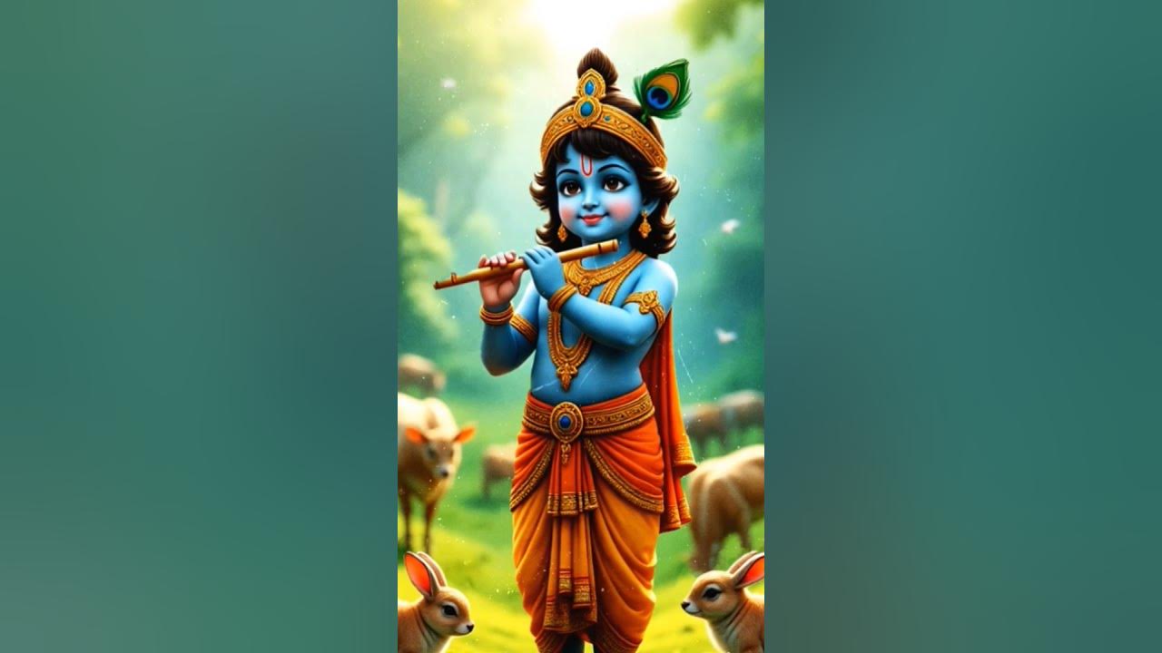 🟩 Looking for inner peace in chaos? Let Krishna’s flute guide you#viral #shorts #flute#krishna