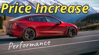 2024 Model 3 Performance Price Increase!  It’s Only Been Available For A Few Days!!