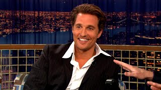 Matthew McConaughey Has A Nephew Named Miller Lyte McConaughey - "Late Night With Conan O'Brien"
