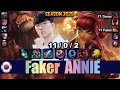 T1 Faker ANNIE vs TALON Mid - Patch 25.18 KR Ranked | lolrec