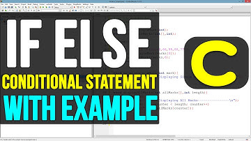IF ELSE Conditional Statements in C Programming Video Tutorial