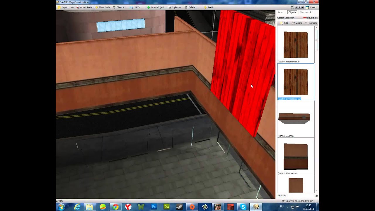 Урок по создания интерьера в SAMP [Map Construction] #1