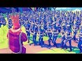 1 roi gant vs 10000 soldats   totally accurate battle simulator