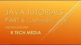 JAVA FOR BEGINNERS PART 6 ► ARITHMETIC OPERATIONS► URDU/HINDI ► LIKE SHARE SUBSCRIBE