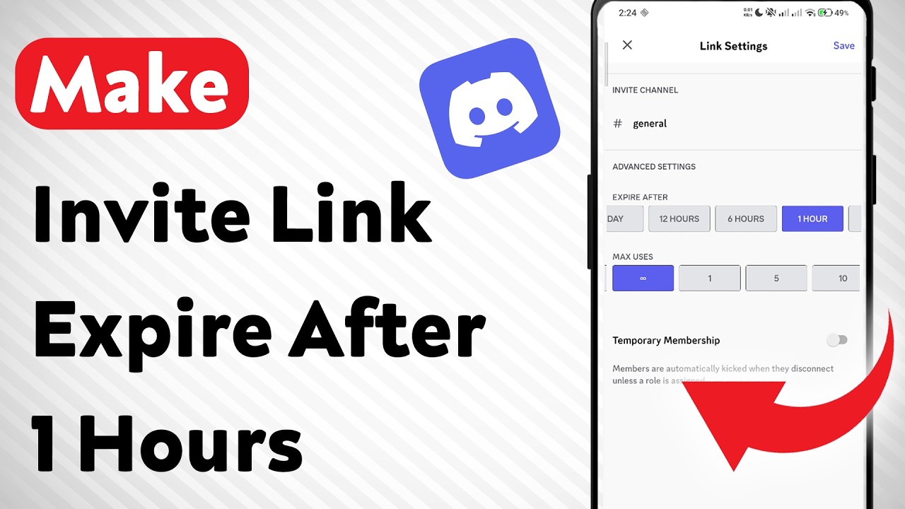 How To Make A Discord Invite Link Expire After 1 Hours (Updated) - YouTube