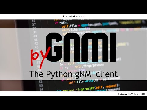 pygnmi. Demo of gNMI streaming telemetry with Protobuf encoding