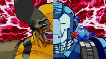 Marvel vs. Capcom - Venom, Strider Hiryu vs. Wolverine, War Machine