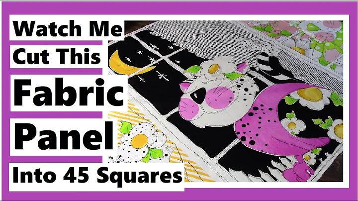 Watch Me Cut This Fabric Panel Into 45 Squares - L...