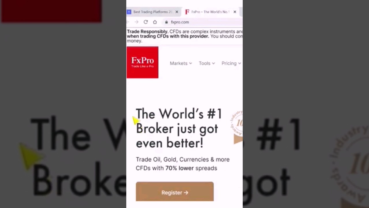 FxPro Review 🔴🟢 Is this Really the Best Online Broker❓ #shorts #brokers #tradingbrokers #fxpro
