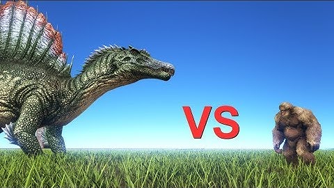 Spinosaurus vs Gigantopithecus and Thylacoleo || ARK: Survival Evolved || Cantex