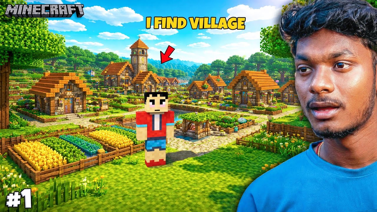 I Found a Village on My First Day! | Minecraft Survival | Ep 1 | Tamil ...