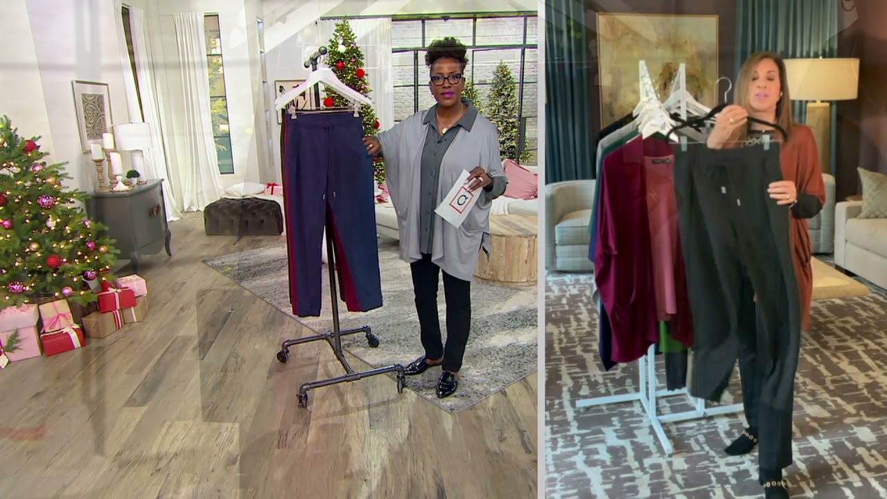 Susan Graver Weekend Sueded Knit Joggers with Drawstring on QVC