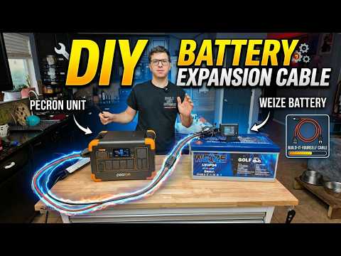 DIY Pecron Power Station Battery Expansion Cable! Add More Capacity EASY And CHEAP