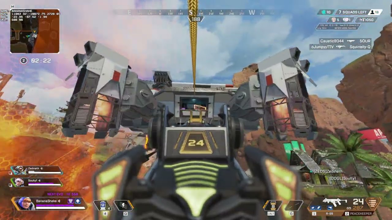 Season 14 KC solo fills wattson | 7 kills 1968 damage