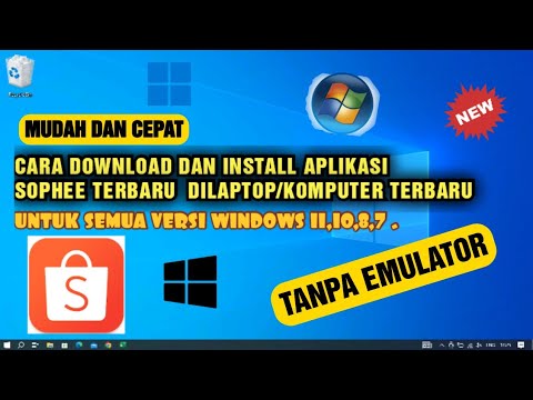 cara download dan install aplikasi shopee di laptop atau komputer tanpa emulator terbaru