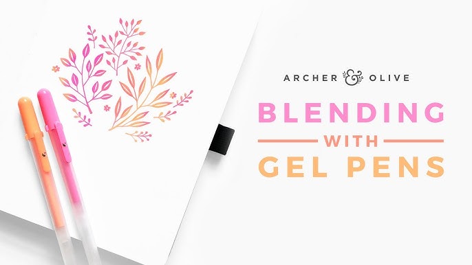 Here's how I blend glitter gel pens! The brand I personally use is