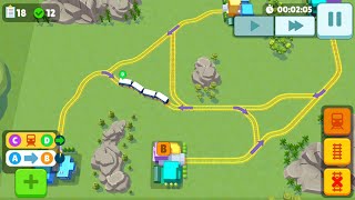 Train Track Line Maze Puzzle Game | Railway Manager Game | Android Gameplay #898 screenshot 3