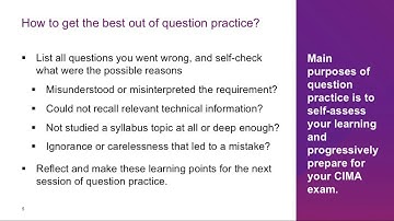 CIMA Objective Test Examination Success through Question Practice