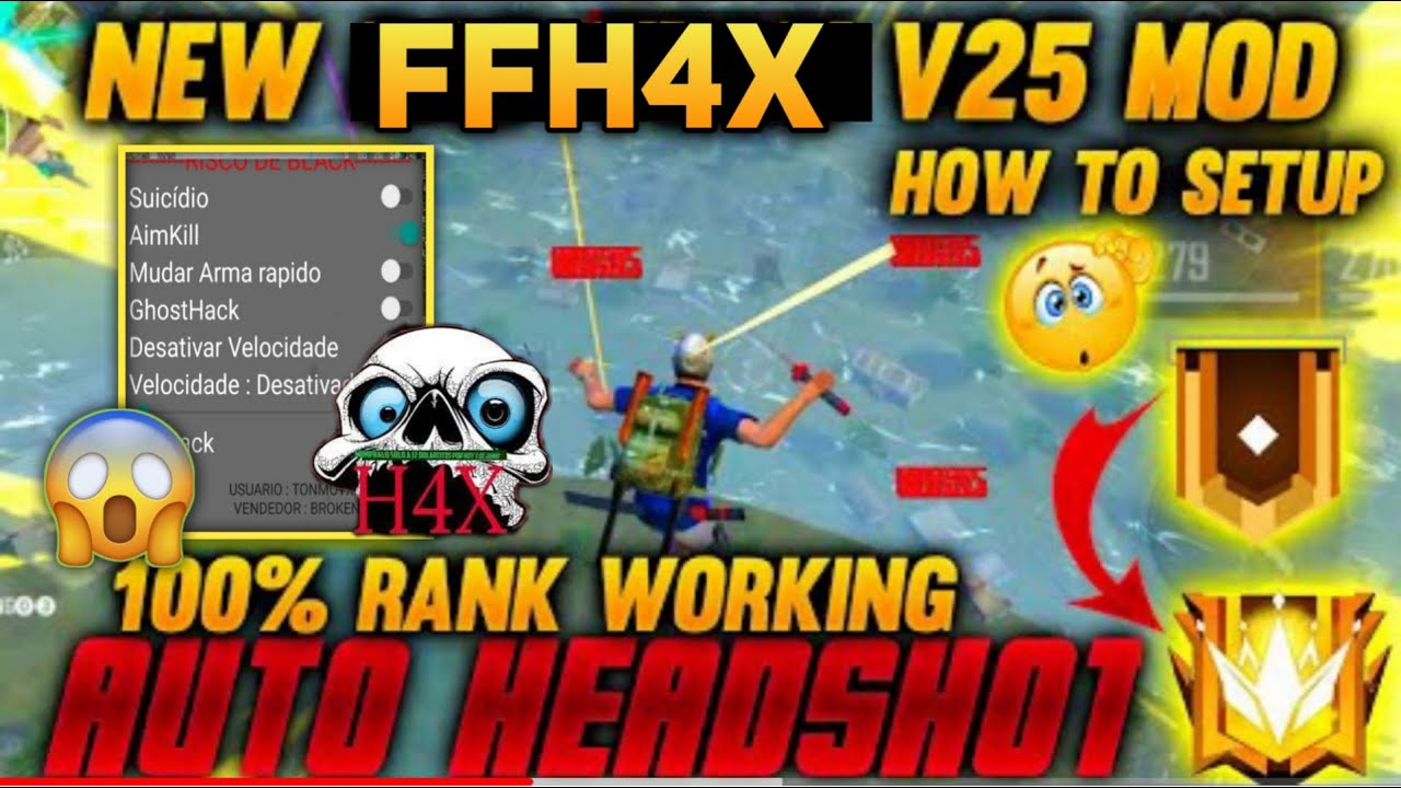 FFH4X AUTOKILL FLY 🎯FFH4X INJECTOR OBB32🎯GRINGO XP HACK TELEKILL HACK🎯GRINGO XP VS FFH4X