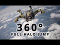 Full HALO jump 360° video - High altitude low opening jump with Lithuanian Special Forces