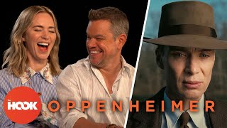 Matt Damon & Emily Blunt Are Relieved Cillian Murphy Isn't Oppenheimer Anymore | @TheHookOfficial