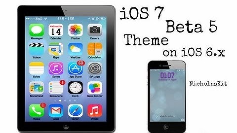 iOS 7 Beta 5 Theme For iOS 6.x (iOS 7 Theme Update)