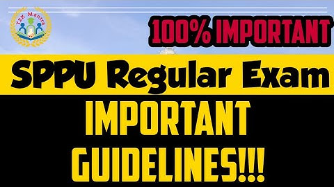 SPPU Regular/Backlog/Repeater exam | Imp Notification| Exam pattern| Mock test|  All courses| MantrÅ