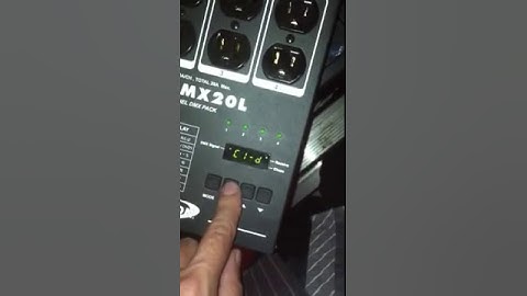 Dimmer pack freak out