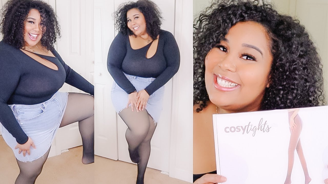 Cosy Tights Review | Fake Translucent Warm Fleece Tights Unboxing - YouTube