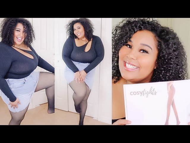 Cosy Tights Review  Fake Translucent Warm Fleece Tights Unboxing