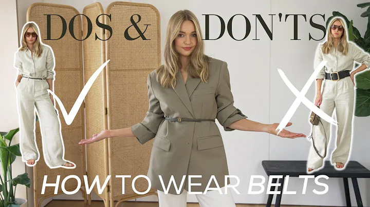 DOS & DON'TS OF BELTS - WHAT YOU NEED TO KNOW ABOU...