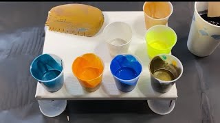 Acrylic Pouring: Experimenting with The Catalyst Wedge Unique Fluid Art
