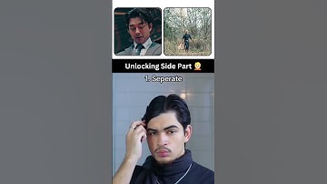 Side part hair tutorial