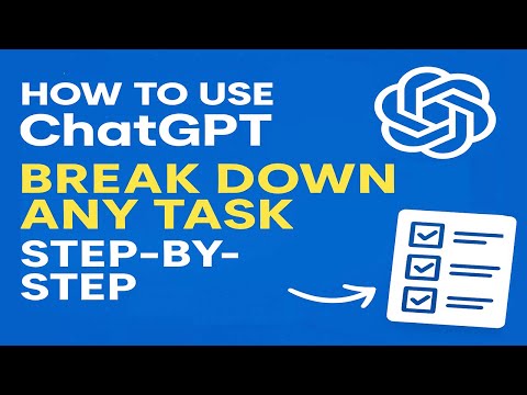 How to Use ChatGPT to Break Down Any Task Step-by-Step | Prompt Engineering Recipe Pattern
